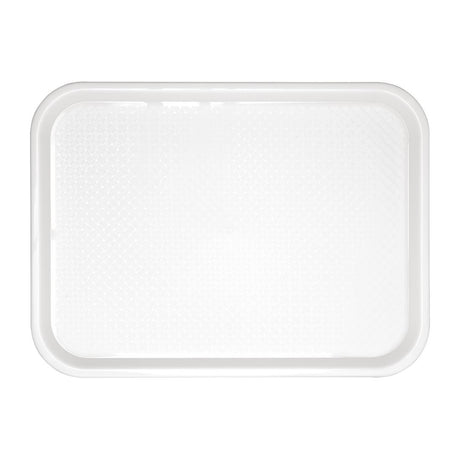 Olympia Kristallon Polypropylene Fast Food Tray White Medium 415mm - GF996  Olympia   
