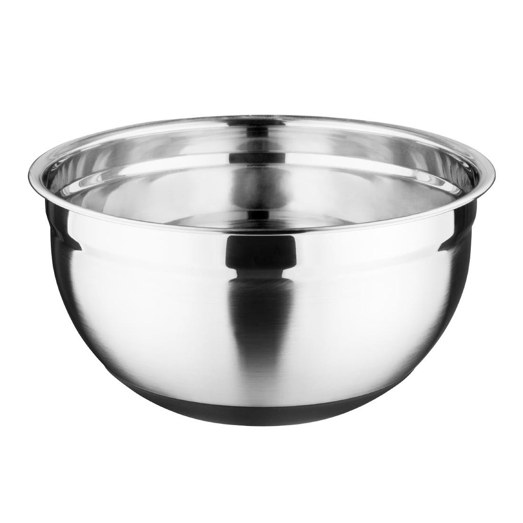 Vogue Stainless Steel Mixing Bowl with Silicone Base 8Ltr - GG023  Vogue   