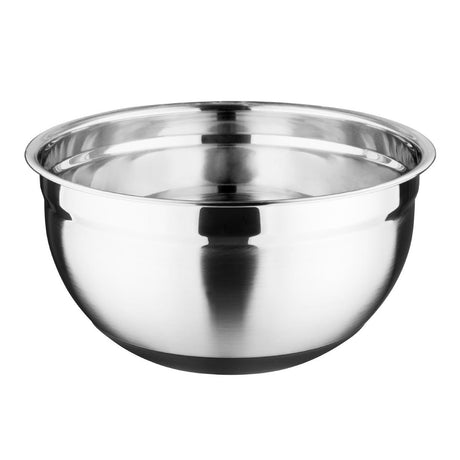 Vogue Stainless Steel Mixing Bowl with Silicone Base 8Ltr - GG023  Vogue   