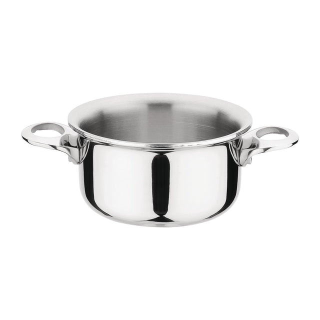 Vogue Stainless Steel & Aluminium Tri-Wall Mini Casserole 10cm - GG026  Vogue   