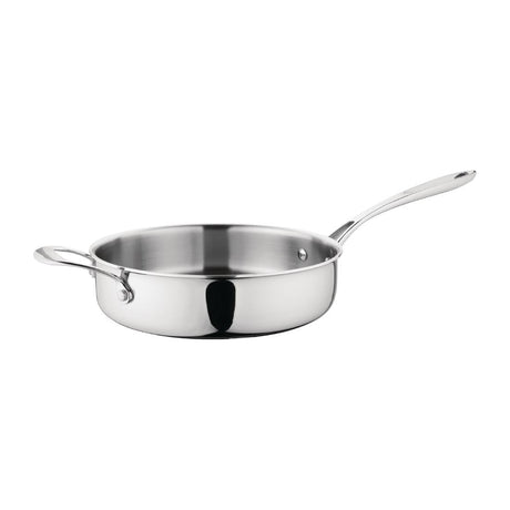 Vogue Stainless Steel & Aluminium Tri-Wall Sauté Pan 24cm - GG031  Vogue   