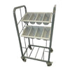 Craven Steel Two Tier Cutlery and Tray Dispense Trolley - GG139  Craven   