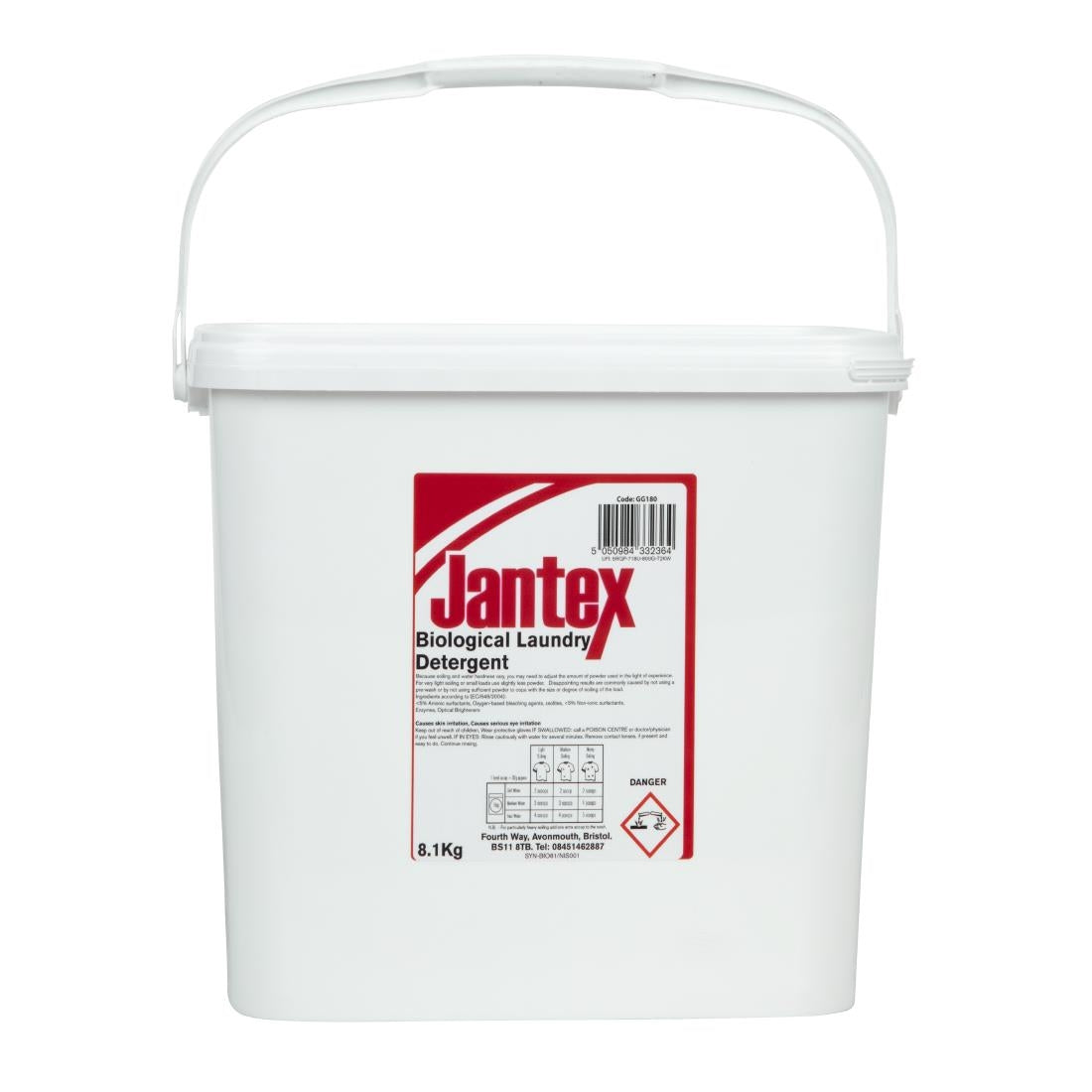 Jantex Biological Laundry Detergent Powder 8.1kg - GG180  Jantex   