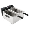 Caterlite Light Duty Twin Tank Twin Basket Electric Fryer 2x2kW - GG199 Countertop Electric Fryers Caterlite