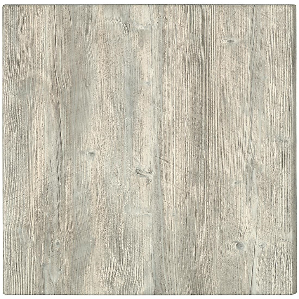 Werzalit Pre-drilled Square Table Top  Ponderosa White 600mm - GG506 Wood Effect Table Tops Werzalit   