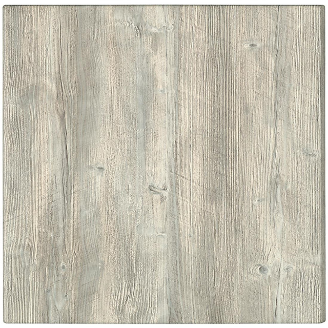 Werzalit Pre-drilled Square Table Top  Ponderosa White 600mm - GG506 Wood Effect Table Tops Werzalit   