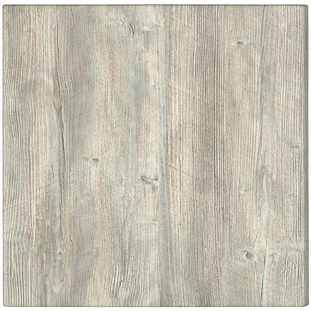 Werzalit Pre-drilled Square Table Top  Ponderosa White 700mm - GG507 Wood Effect Table Tops Werzalit   