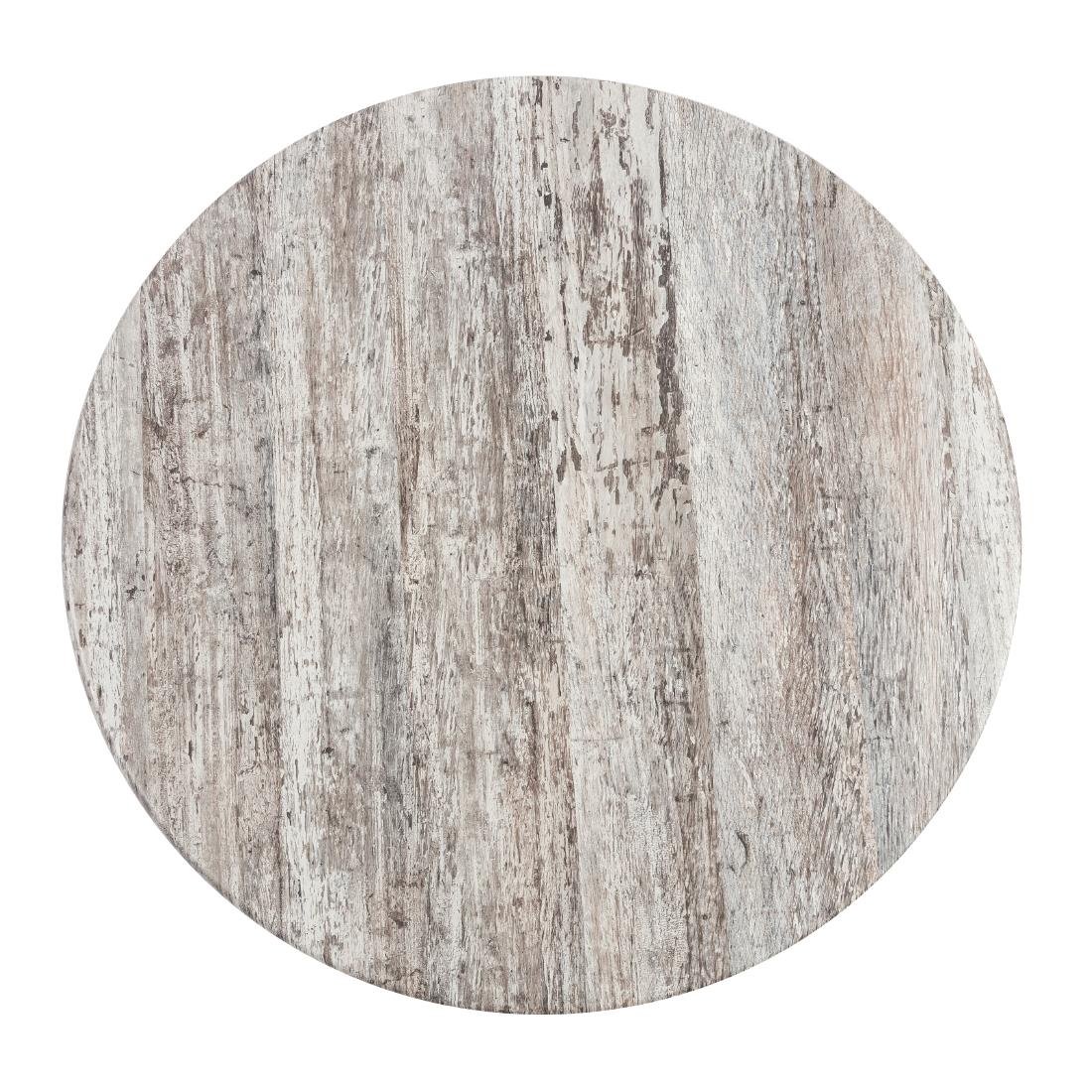 Werzalit Pre-drilled Round Table Top  Montpelier 700mm - GR594 Wood Effect Table Tops Werzalit   