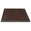 Bolero Pre-drilled Square Tabletop Dark Brown 700mm - GG639 Wood Effect Table Tops Bolero   