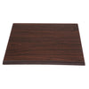 Bolero Pre-drilled Square Tabletop Dark Brown 600mm - GG635 Wood Effect Table Tops Bolero   