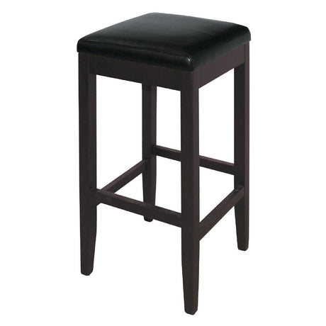 Bolero Faux Leather High Bar Stools Black (Pack of 2) - GG648 Faux Leather Bar Stools Bolero   