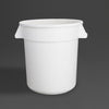 Vogue Polypropylene Round Container Bin White 38Ltr - GG792  Vogue   