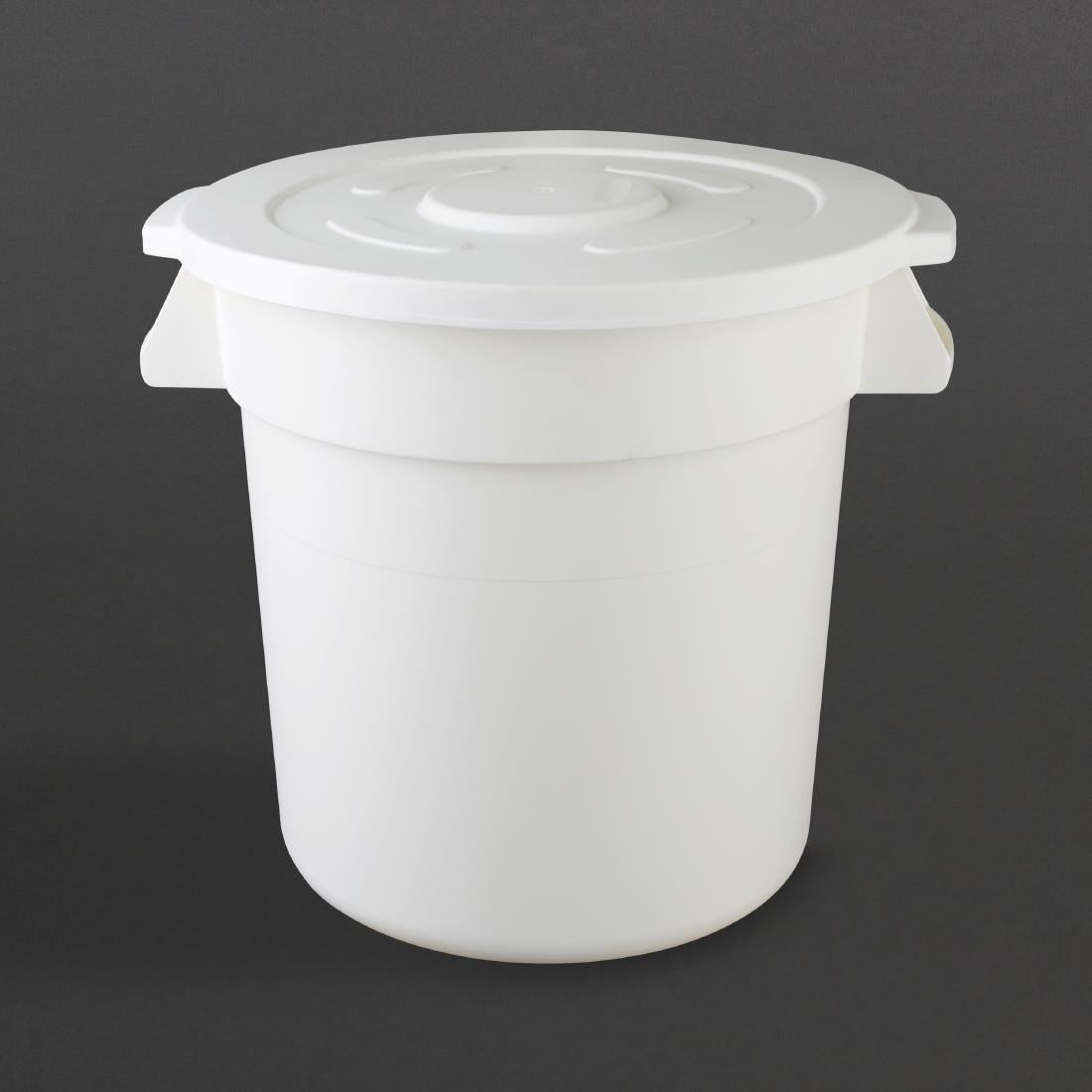 Vogue Polypropylene Round Container Bin White 76Ltr - GG793  Vogue   