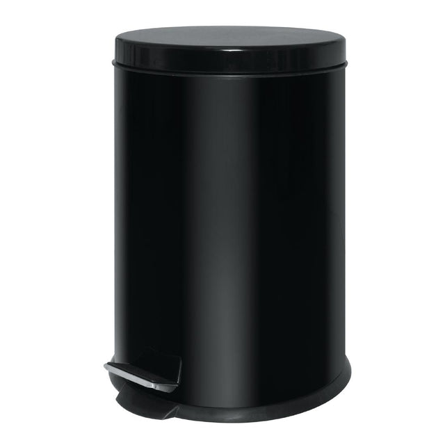 Pedal Bin Black Stainless Steel 20Ltr - GG978  Bolero   