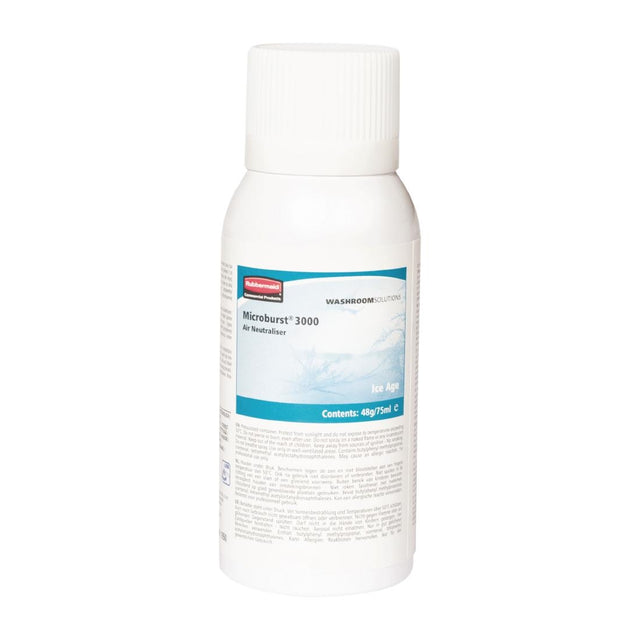 Rubbermaid Microburst 3000 Air Freshener Refills Ice Age 75ml (Pack of 12) - GH064  Rubbermaid   