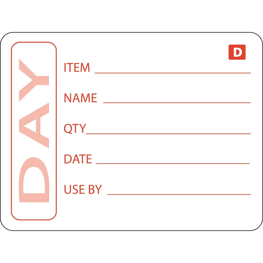 Hygiplas Dissolvable Prepared Food Labels (Pack of 250) - GH350  Hygiplas   