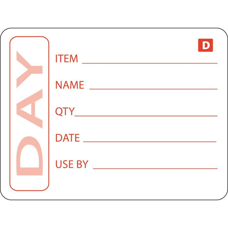 Hygiplas Dissolvable Prepared Food Labels (Pack of 250) - GH350  Hygiplas   
