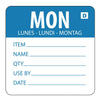 Hygiplas Dissolvable Day of the Week Labels Monday (Pack of 250) - GH351  Hygiplas   