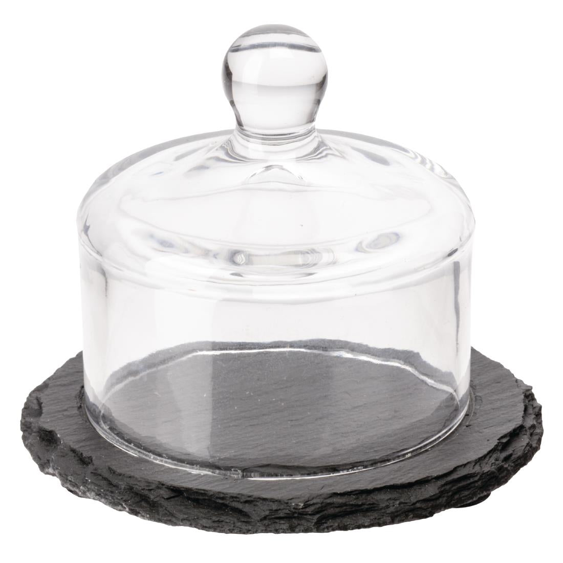 APS Slate Butter Dish Glass Cloche - GH408  APS   