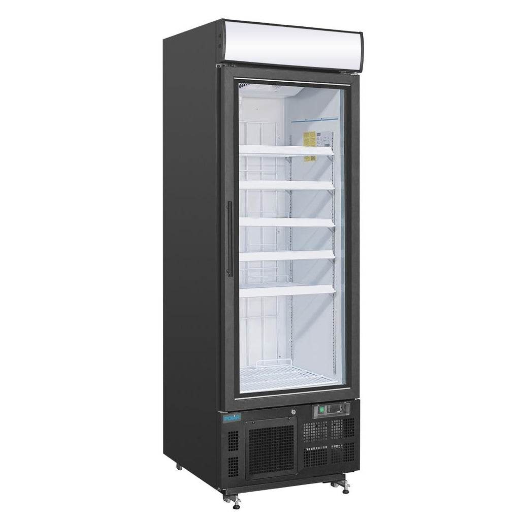 Polar G-Series Upright Display Freezer 412Ltr Black - GH428  Polar   
