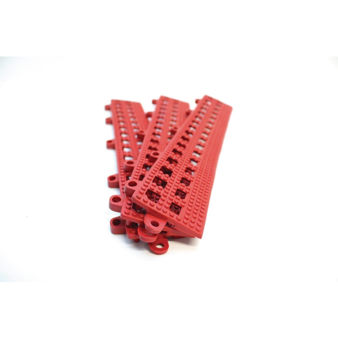COBA Red Female Edge Flexi-Deck Tiles (Pack of 3) - GH605  Coba   