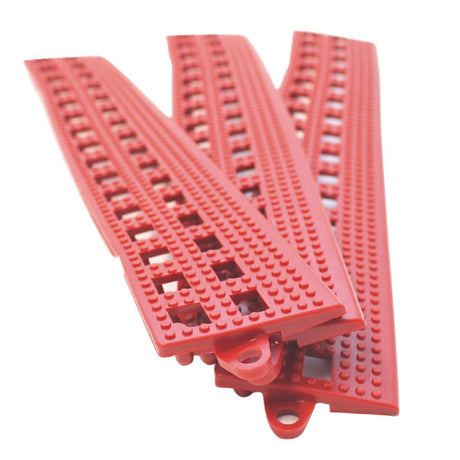 COBA Red Male Edge Flexi-Deck Tiles (Pack of 3) - GH606  Coba   