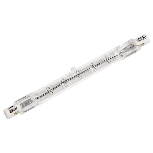 Bare Infrared Quartz Heat Bulb R7 118mm 200W - GH986  Oxford Hardware   