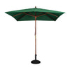 Bolero Square Double Pulley Parasol 2.5m Diameter Green - GH989 Parasols and Sunloungers Bolero