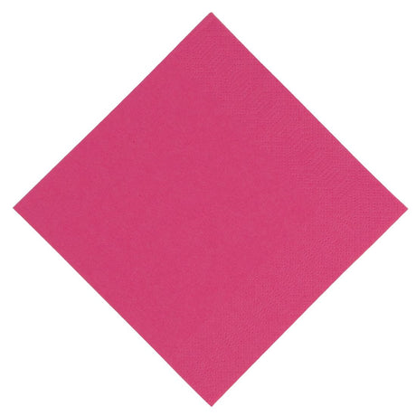 Duni Lunch Napkin Fuschia 33x33cm 3ply 1/4 Fold (Pack of 1000) - GJ105 Paper Napkins Duni   