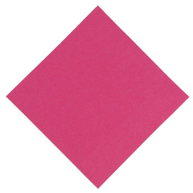 Duni Lunch Napkin Fuschia 33x33cm 3ply 1/4 Fold (Pack of 1000) - GJ105 Paper Napkins Duni   