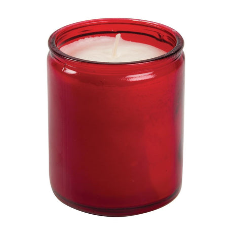 Starlight Jar Candle Red (Pack of 8) - GJ468  Bolsius   