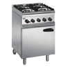 Lincat Silverlink 600 Natural Gas 4 Burner Oven Range with Rear Castors SLR6C/N - GJ677-N  Lincat   
