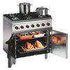 Lincat Silverlink 600 Natural Gas 6 Burner Oven Range with Rear Castors SLR9C/N - GJ678-N  Lincat   