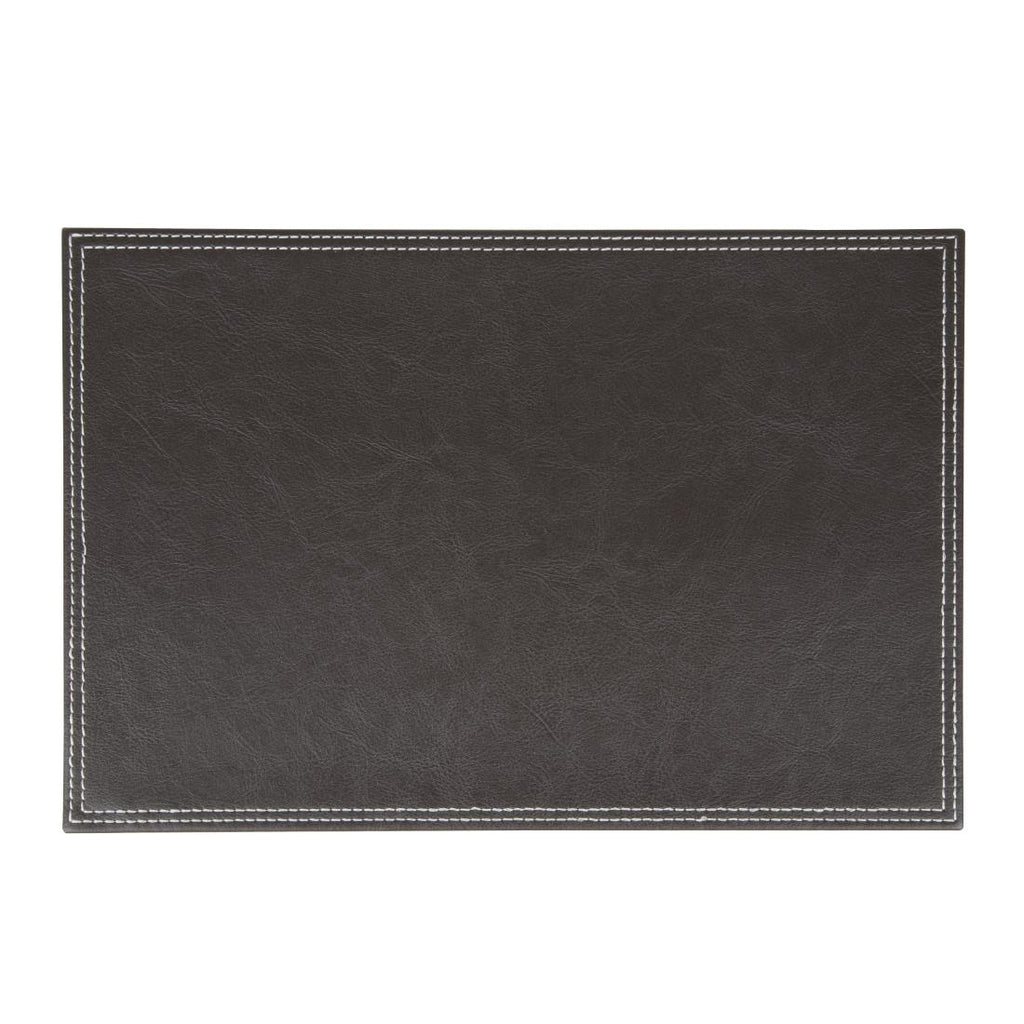 Olympia Faux Leather Placemats (Pack of 4) - GJ739  Olympia   