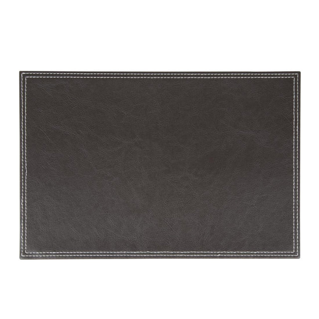 Olympia Faux Leather Placemats (Pack of 4) - GJ739  Olympia   