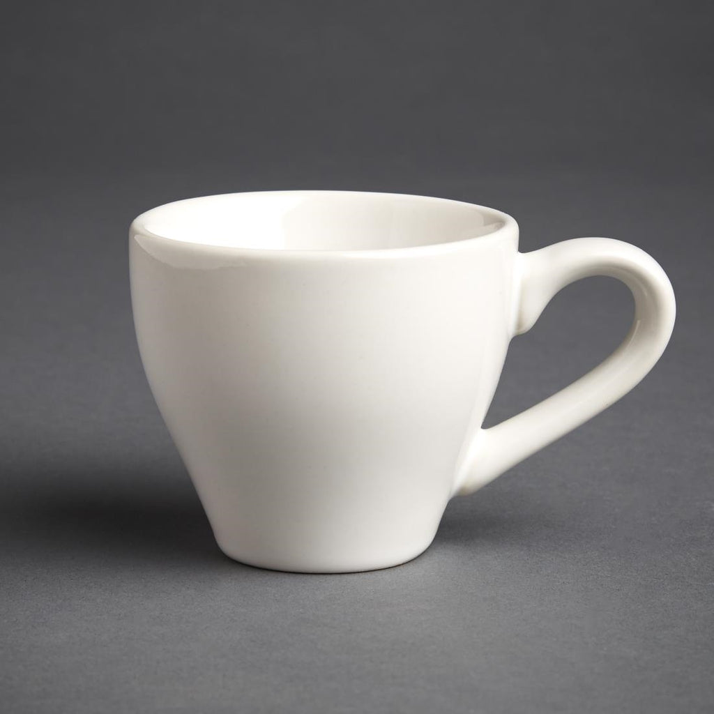 Olympia Cafe Espresso Cup White - 100ml 3.38fl oz (Box 12) - GK071 Cups and Mugs Olympia