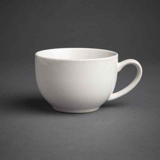 Olympia Cafe Cappuccino Cup White - 340ml 11.5fl oz (Box 12) - GK077 Cups and Mugs Olympia