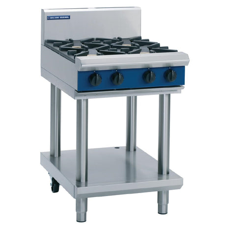 Blue Seal Evolution Cooktop 4 Open Burners Nat Gas on Stand 600mm G514D-LS/N - GK125-N  Blue Seal   