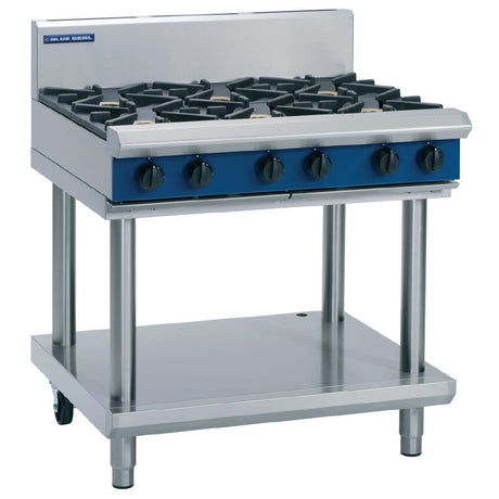 Blue Seal Evolution Cooktop 6 Open Burners Nat Gas on Stand 900mm G516D-LS/N - GK151-N  Blue Seal   