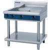 Blue Seal Evolution Cooktop 2 Element/Griddle Electric on Stand 900mm E516B-LS - GK255  Blue Seal   