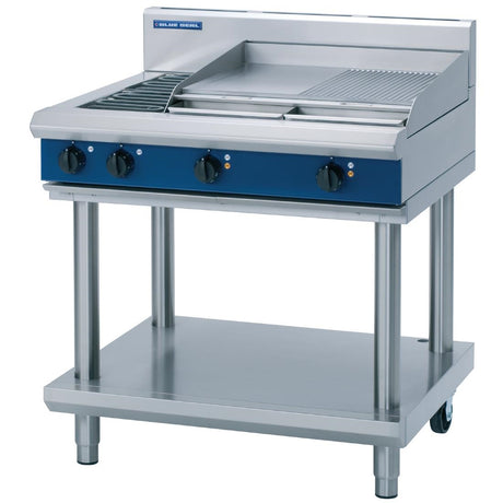 Blue Seal Evolution Cooktop 2 Element/Griddle Electric on Stand 900mm E516B-LS - GK255  Blue Seal   