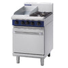 Blue Seal Evolution 2 Burner/Griddle Static Oven Nat Gas 600mm G504C/N - GK274-N  Blue Seal   