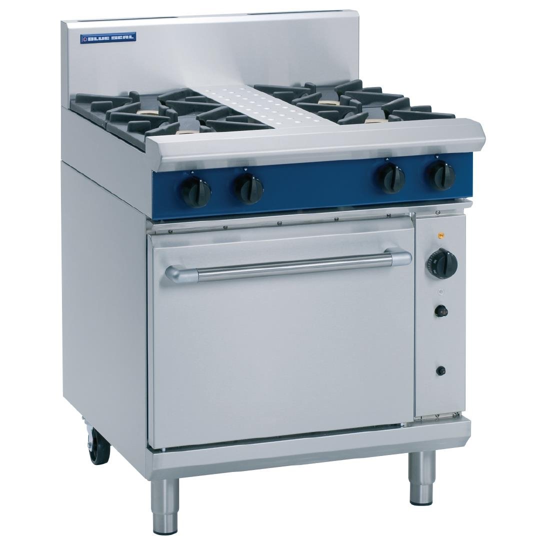 Blue Seal Evolution 4 Burner Convection Oven LPG 750mm G54D/L - GK282-P  Blue Seal   