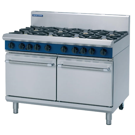 Blue Seal Evolution 8 Burner Double Static Oven LPG 1200mm G528D/L - GK367-P  Blue Seal   