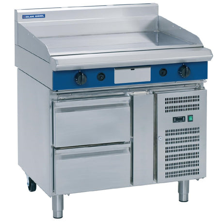 Blue Seal Evolution Griddle Refrigerated Base Nat Gas 900mm GP516-RB/N - GK443-N  Blue Seal   