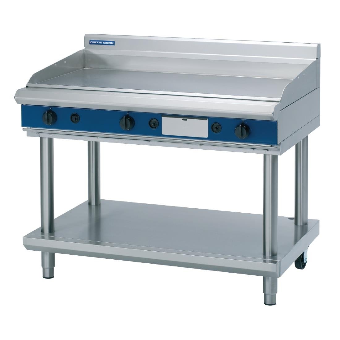 Blue Seal Evolution Chrome Griddle with Leg Stand LPG 1200mm GP518-LS/L - GK463-P  Blue Seal   