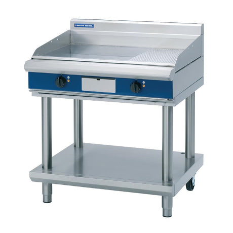 Blue Seal Evolution Griddle with Leg Stand Electric 900mm EP516-LS - GK506  Blue Seal   
