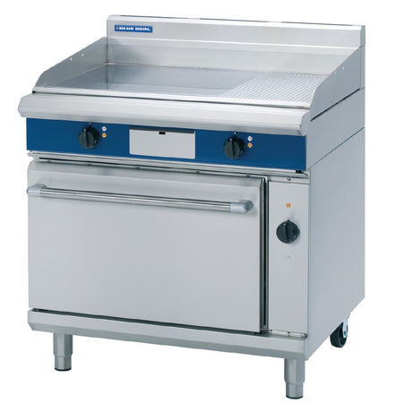 Blue Seal Evolution Chrome 1/3 Ribbed Griddle Convection Oven Electric 900mm EPE56 - GK576 4 & 6 Burner Ovens Ranges Blue Seal
