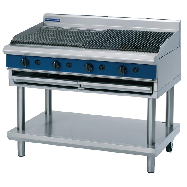 Blue Seal Evolution Chargrill with Leg Stand Nat Gas 1200mm G598-LS/N - GK580-N Charcoal Grills Blue Seal