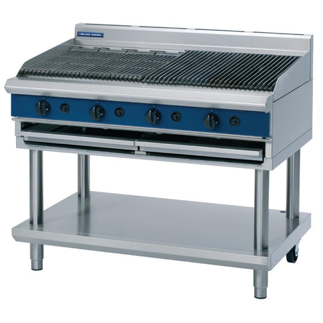 Blue Seal Evolution Chargrill with Leg Stand LPG 1200mm G598-LS/L - GK580-P Charcoal Grills Blue Seal